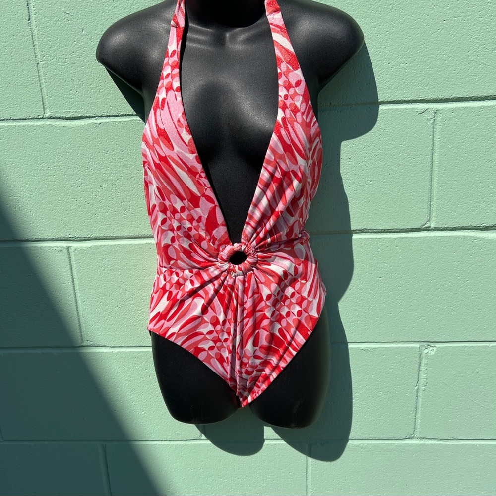 SeaFolly Plunge One Piece Swimsuit Size 6
